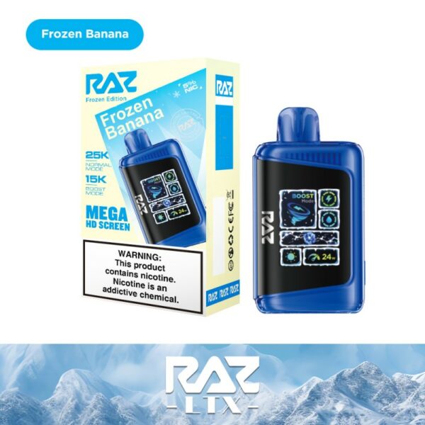 RAZ LTX25000 - Vape Disposable - 25000 Puffs - Frozen Edition - 5ct Display