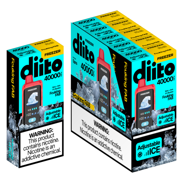 Diito Freezer - Vape Disposable - 40000 Puffs - 5ct Display