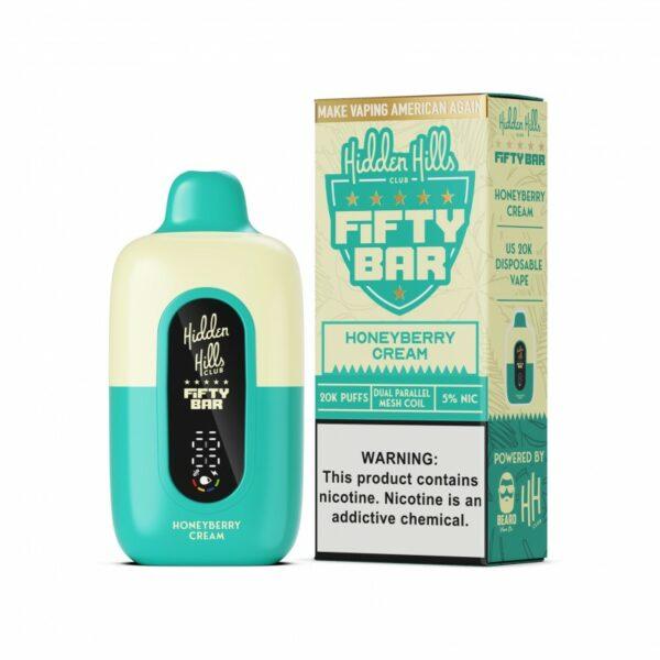 Hidden Hills x Fifty Bar - 20000 Puffs - Vape Disposable - 5ct Display