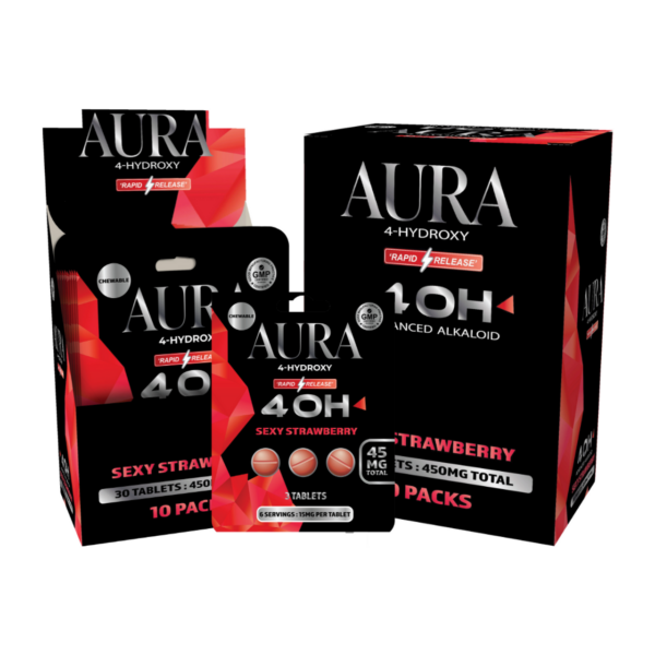 AURA - 4-Hydroxymitragynine - 3ct Tablets - 15mg - 10ct Display