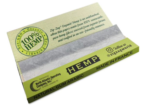 Zig-Zag - Organic Hemp Rolling Papers - King Slim - 24ct Display - Image 2